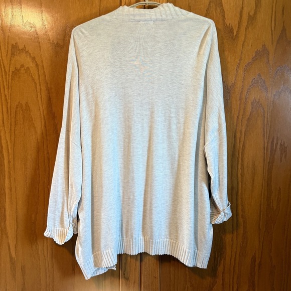 Chelsea28 Open‎ Front Cardigan Sweater - M/L - Knit Lightweight Draped Pockets - Picture 5 of 9
